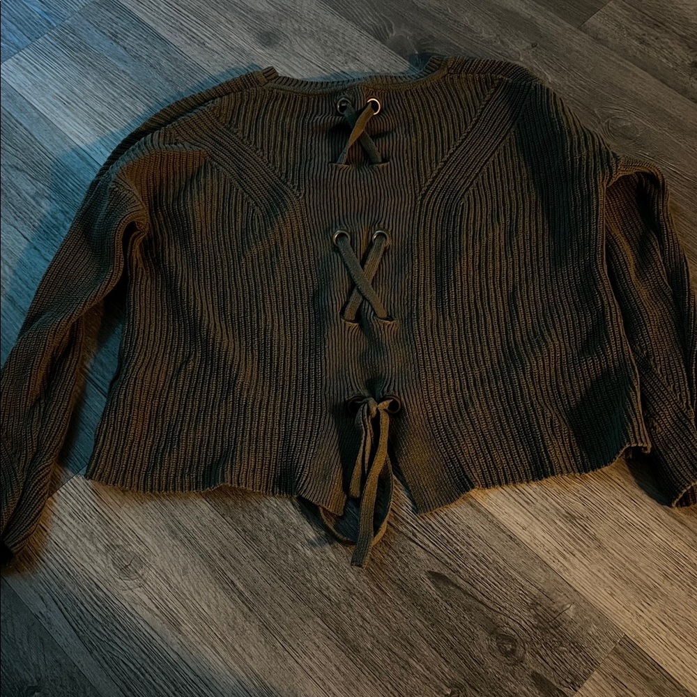 Lucky Brand Brown Crew Neck Sweater - Picture 3 of 4